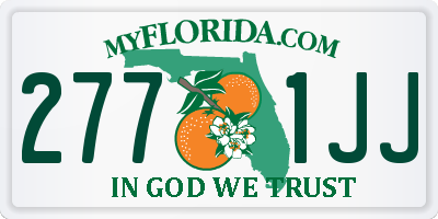 FL license plate 2771JJ