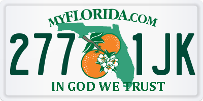 FL license plate 2771JK