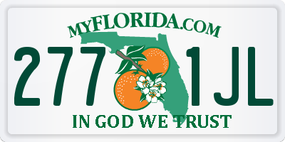 FL license plate 2771JL