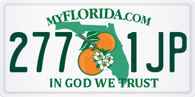 FL license plate 2771JP