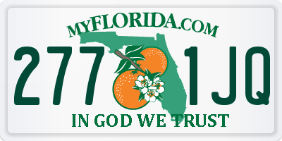 FL license plate 2771JQ