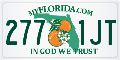FL license plate 2771JT
