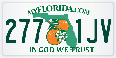 FL license plate 2771JV
