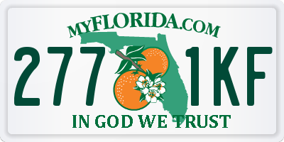 FL license plate 2771KF