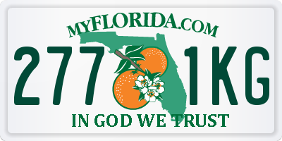 FL license plate 2771KG