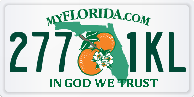 FL license plate 2771KL