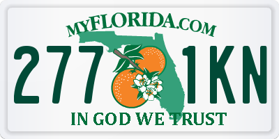 FL license plate 2771KN