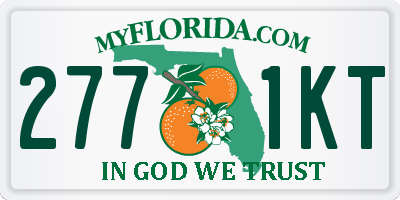 FL license plate 2771KT