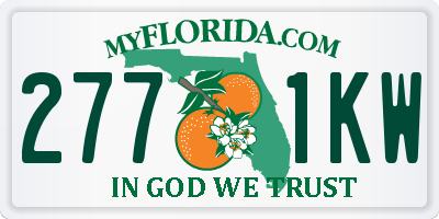 FL license plate 2771KW