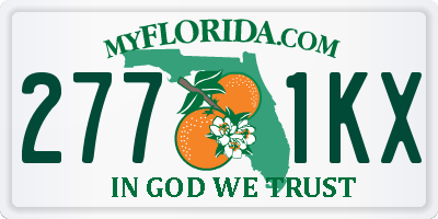 FL license plate 2771KX