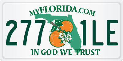 FL license plate 2771LE