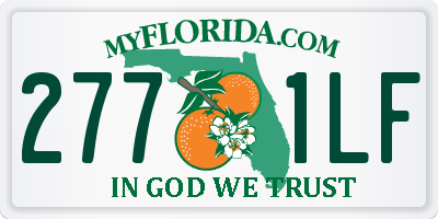 FL license plate 2771LF