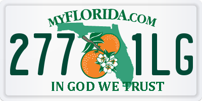 FL license plate 2771LG