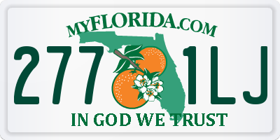 FL license plate 2771LJ