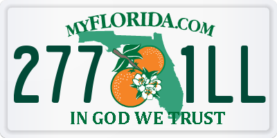FL license plate 2771LL