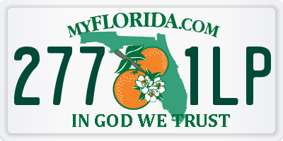 FL license plate 2771LP