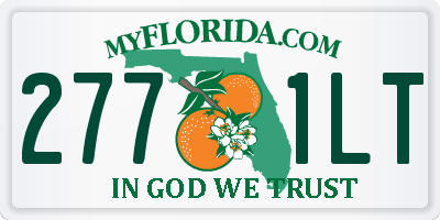 FL license plate 2771LT
