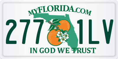 FL license plate 2771LV
