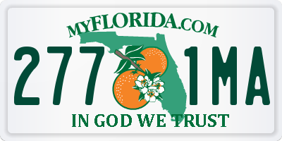 FL license plate 2771MA