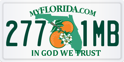 FL license plate 2771MB