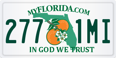 FL license plate 2771MI