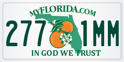 FL license plate 2771MM