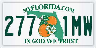 FL license plate 2771MW