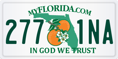 FL license plate 2771NA