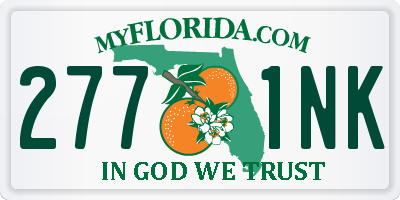FL license plate 2771NK