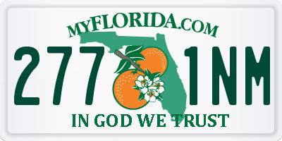 FL license plate 2771NM