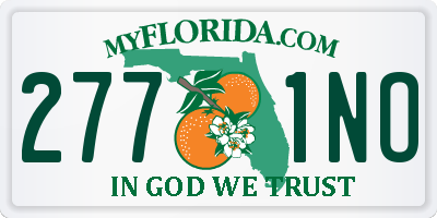 FL license plate 2771NO