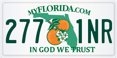 FL license plate 2771NR