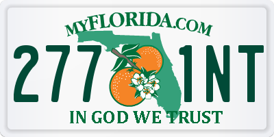 FL license plate 2771NT