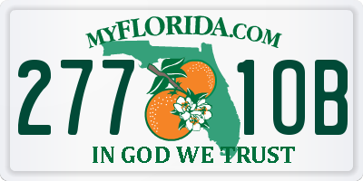 FL license plate 2771OB