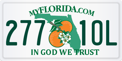 FL license plate 2771OL