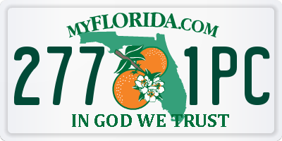 FL license plate 2771PC