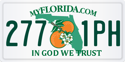 FL license plate 2771PH