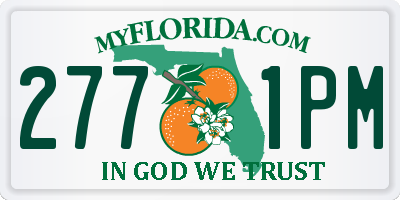 FL license plate 2771PM