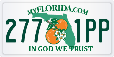 FL license plate 2771PP