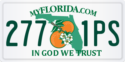 FL license plate 2771PS
