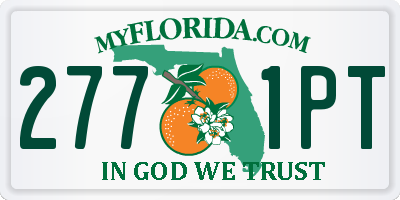 FL license plate 2771PT