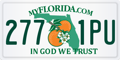 FL license plate 2771PU