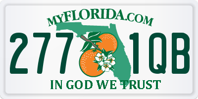 FL license plate 2771QB