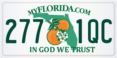 FL license plate 2771QC