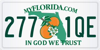 FL license plate 2771QE