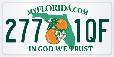 FL license plate 2771QF