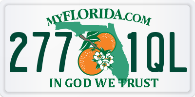 FL license plate 2771QL