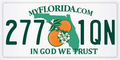 FL license plate 2771QN