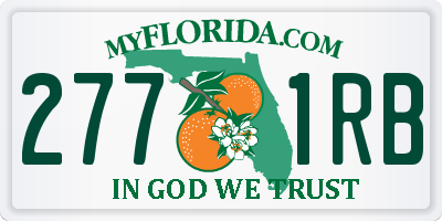 FL license plate 2771RB