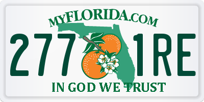 FL license plate 2771RE